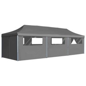 Faltbares Pop-up Partyzelt mit 8 Wänden Anthrazit 3x9 m von vidaXL, Zelte und Pavillons - Ref: Foro24-44982, Preis: 358,14 €,...