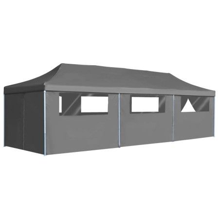 Faltbares Pop-up Partyzelt mit 8 Wänden Anthrazit 3x9 m von vidaXL, Zelte und Pavillons - Ref: Foro24-44982, Preis: 358,14 €,...