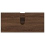 Juego de muebles de baño 5 pcs Marrón roble 30 x 35 x 192 cm