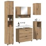 Juego de muebles de baño 5 pcs Roble artisan 30 x 35 x 192 cm