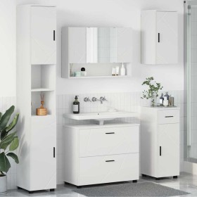 Juego de muebles de baño 5 pcs Blanco 30 x 35 x 192 cm