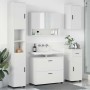 Juego de muebles de baño 5 pcs Blanco 30 x 35 x 192 cm
