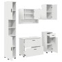 Juego de muebles de baño 5 pcs Blanco 30 x 35 x 192 cm