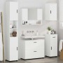Juego de muebles de baño 5 pcs Blanco 30 x 35 x 192 cm