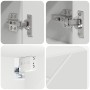 Juego de muebles de baño 5 pcs Blanco 30 x 35 x 192 cm