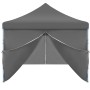 Carpa de fiestas pop-up plegable con 8 paredes antracita 3x9 m