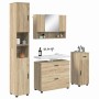 Juego de muebles de baño 5 pcs Roble Sonoma 30 x 35 x 192 cm