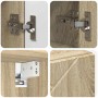 Juego de muebles de baño 5 pcs Roble Sonoma 30 x 35 x 192 cm