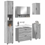 Juego de muebles de baño 5 pcs Gris sonoma 30 x 35 x 192 cm