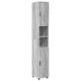 Juego de muebles de baño 5 pcs Gris sonoma 30 x 35 x 192 cm