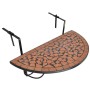 Hängender Balkontisch aus Terrakotta-Mosaik von vidaXL, Gartentische - Ref: Foro24-41123, Preis: 79,99 €, Rabatt: %