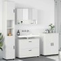 Juego de muebles de baño 4 pcs Blanco 30 x 35 x 192 cm