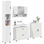 Juego de muebles de baño 4 pcs Blanco 30 x 35 x 192 cm