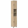 Juego de muebles de baño 4 pcs Roble Sonoma 30 x 35 x 192 cm