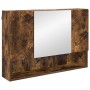 Juego de muebles de baño 4 pcs Roble ahumado 30 x 35 x 192 cm