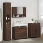 Juego de muebles de baño 4 pcs Marrón roble 30 x 35 x 192 cm