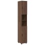 Juego de muebles de baño 4 pcs Marrón roble 30 x 35 x 192 cm