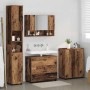 Juego de muebles de baño 4 pcs Madera vieja 30 x 35 x 192 cm