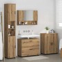 Juego de muebles de baño 4 pcs Roble artisan 30 x 35 x 192 cm