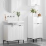 Juego de muebles de baño Cuadros 2 pcs Blanco 39.5 x 36 x 88 cm