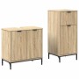 Juego de muebles de baño 2 pcs Roble Sonoma 39.5 x 36 x 88 cm