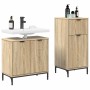 Juego de muebles de baño 2 pcs Roble Sonoma 39.5 x 36 x 88 cm