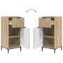 Juego de muebles de baño 2 pcs Roble Sonoma 39.5 x 36 x 88 cm