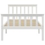 Estructura de cama sin colchón madera de pino blanco 90x200 cm