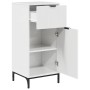 Juego de muebles de baño con cajón 2 pcs Blanco brillante