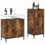 Juego de muebles de baño 2 pcs Roble ahumado 39.5 x 36 x 88 cm