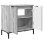 Juego de muebles de baño 2 pcs Gris sonoma 39.5 x 36 x 88 cm