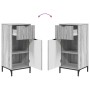 Juego de muebles de baño 2 pcs Gris sonoma 39.5 x 36 x 88 cm