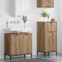Juego de muebles de baño 2 pcs Roble artisan 39.5 x 36 x 88 cm