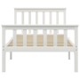 Estructura de cama sin colchón madera de pino blanco 100x200 cm