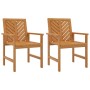 Sillas de comedor de jardín 2 uds madera maciza acacia en Sillas de jardín | Comprar online en Foro24