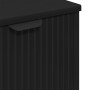 Juego de muebles de baño Cuadros 3 pcs Negro 39.5 x 36 x 88 cm