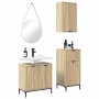 Juego de muebles de baño 3 pcs Roble Sonoma 39.5 x 36 x 88 cm