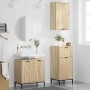 Juego de muebles de baño 3 pcs Roble Sonoma 39.5 x 36 x 88 cm