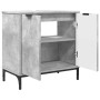 Juego de muebles de baño 3 pcs Gris hormigón 39.5 x 36 x 88 cm