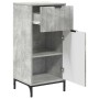 Juego de muebles de baño 3 pcs Gris hormigón 39.5 x 36 x 88 cm