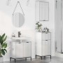 Juego de muebles de baño con cajón 3 pcs brillante