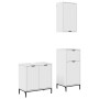 Juego de muebles de baño con cajón 3 pcs brillante