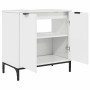 Juego de muebles de baño con cajón 3 pcs brillante