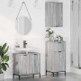 Juego de muebles de baño 3 pcs Gris sonoma 39.5 x 36 x 88 cm