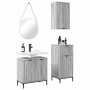 Juego de muebles de baño 3 pcs Gris sonoma 39.5 x 36 x 88 cm