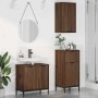 Juego de muebles de baño 3 pcs Marrón roble 39.5 x 36 x 88 cm