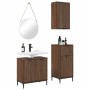 Juego de muebles de baño 3 pcs Marrón roble 39.5 x 36 x 88 cm