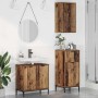 Juego de muebles de baño 3 pcs Madera vieja 39.5 x 36 x 88 cm