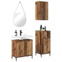 Juego de muebles de baño 3 pcs Madera vieja 39.5 x 36 x 88 cm