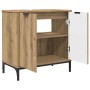 Juego de muebles de baño 3 pcs Roble artisan 39.5 x 36 x 88 cm